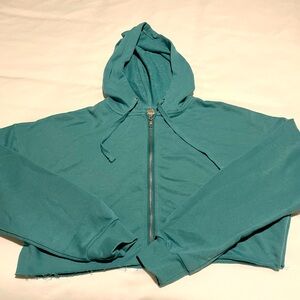 Mono B cropped zip up hoodie.NWT
